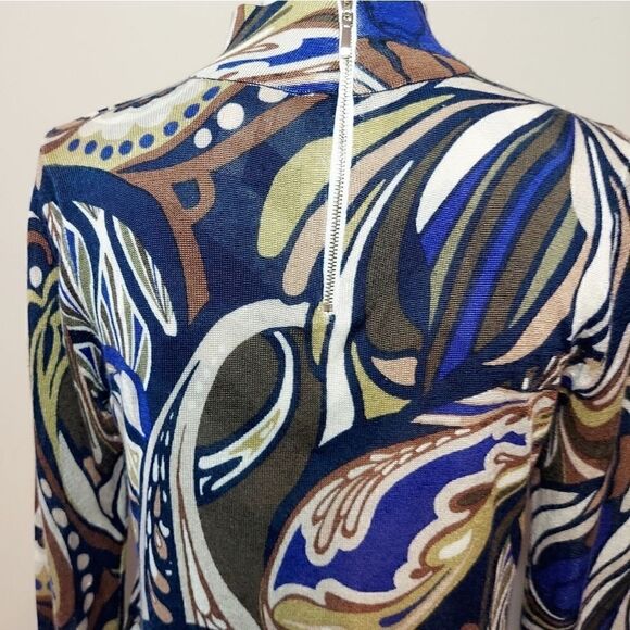 Chico's Zip Neck Sheer Sweater - Picture 5 of 9